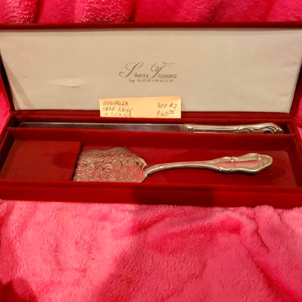 Silver Treasures by GODINGER Cake Set